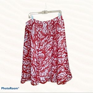 Brand New Lafayette 148 Rose Pattern Skirt